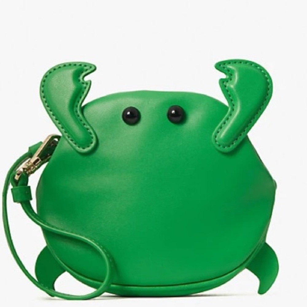 Kate Spade Novelty Green Crab Coin Purse Bag Charm Collectible Rare Wallet
